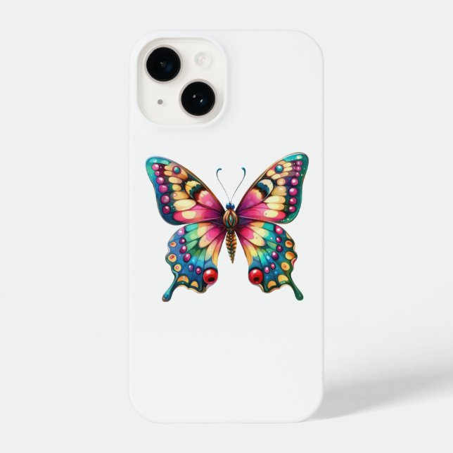 Coque iPhone Papillon (Verso)