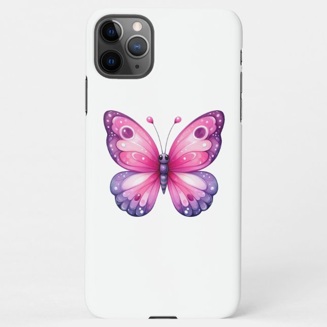 Coque iPhone Papillon (Dos)