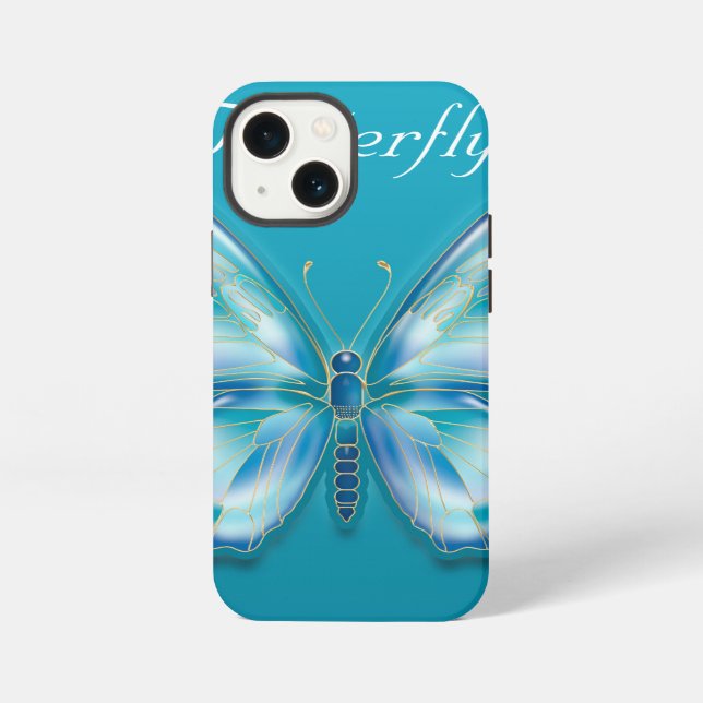 Coque iPhone Papillon (Verso)
