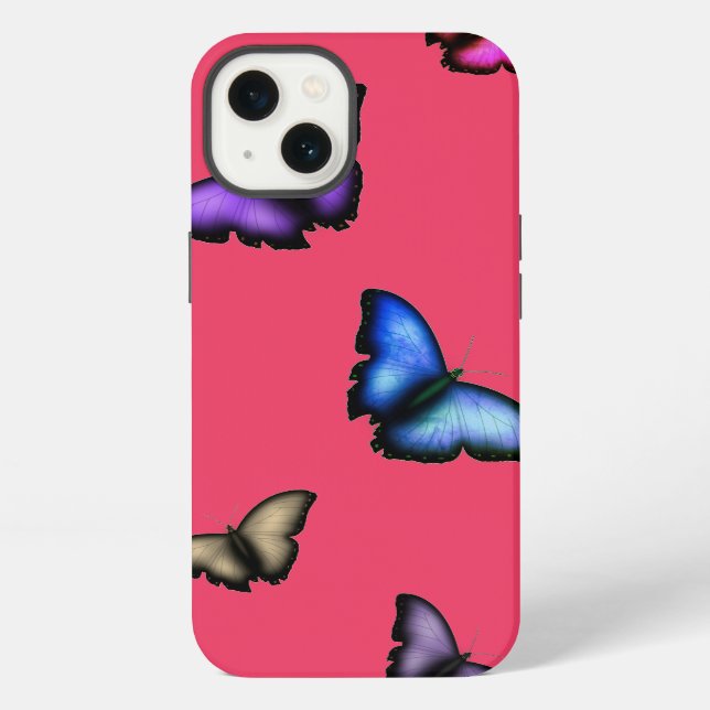 Coque iPhone Papillon (Verso)