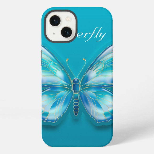 Coque iPhone Papillon (Verso)