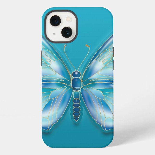 Coque iPhone Papillon (Verso)
