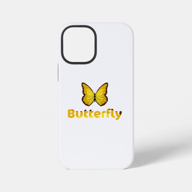 Coque iPhone Papillon (Verso)