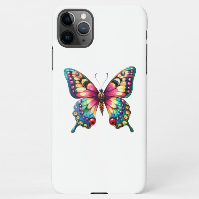 Coque iPhone Papillon (Dos)
