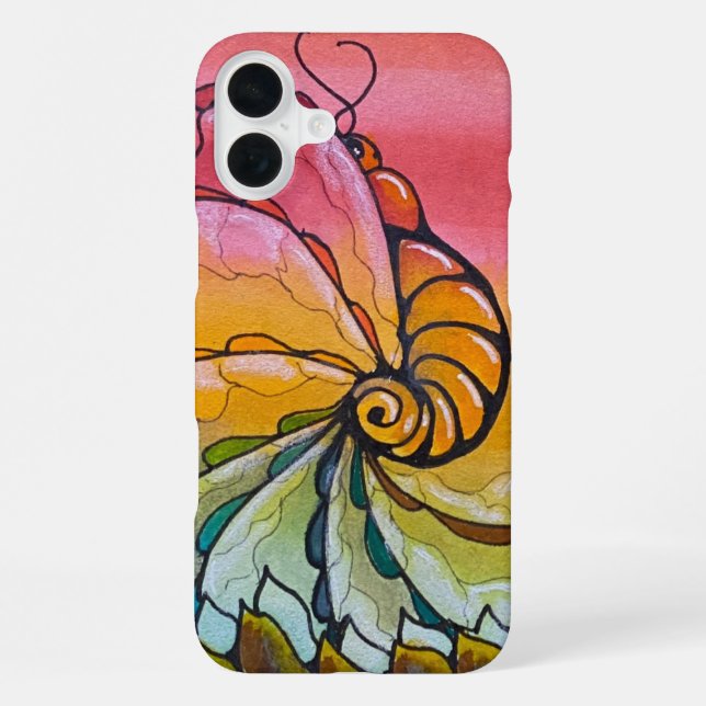 Coque iPhone Papillon Alien (Verso)