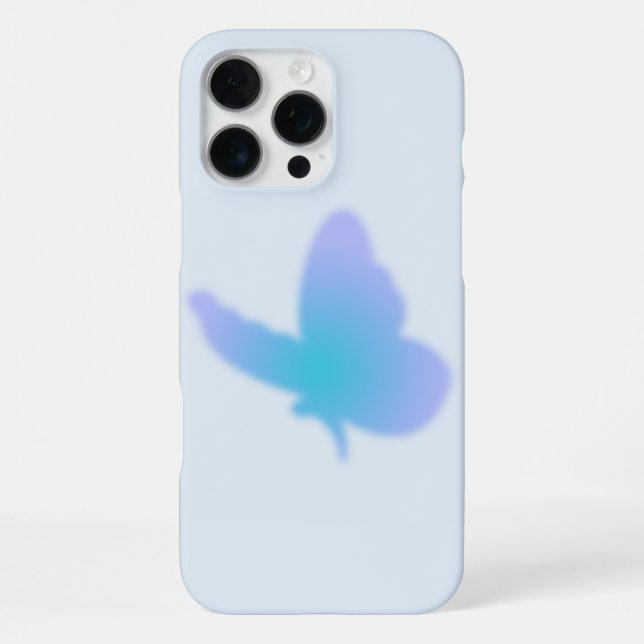 Coque iPhone Papillon Aqua Dream (Verso)