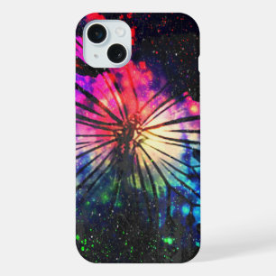 Coque iPhone 15 Plus Papillon Arc-en-ciel scintillant