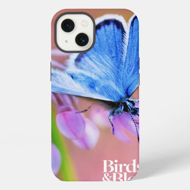 Coque iPhone Papillon Azure (Verso)