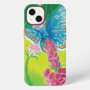 Etui iPhone 13 Papillon bleu de Chapman (Polyommatus thersites)