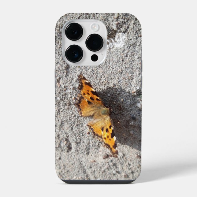 Coque iPhone Papillon dans la lumière du soleil (Verso)