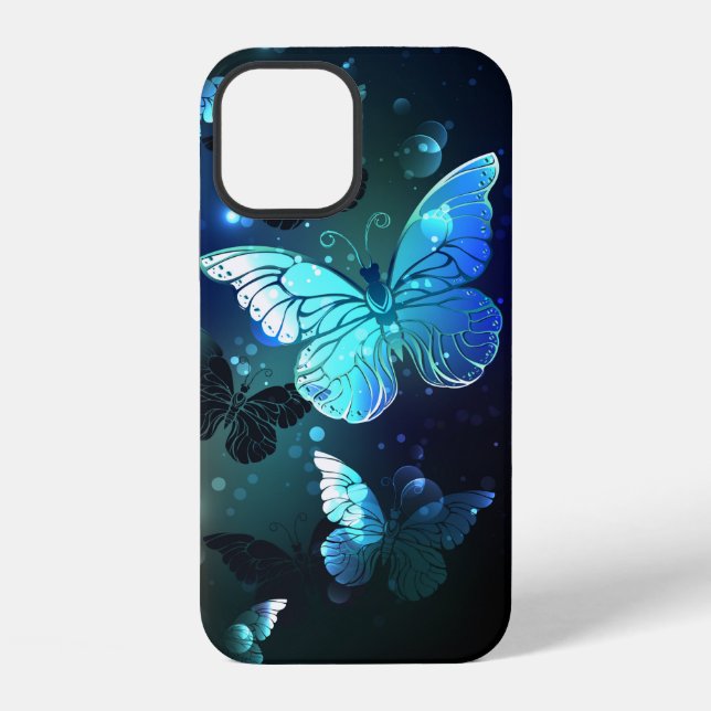 Coque iPhone Papillon de nuit voltigeant (Verso)