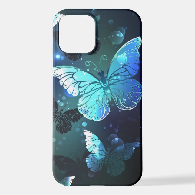 Coque iPhone Papillon de nuit voltigeant (Verso)