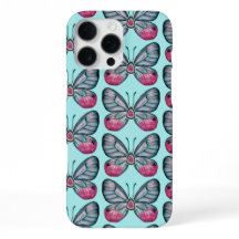 Papillon de verre d'octobre sarcelle motif