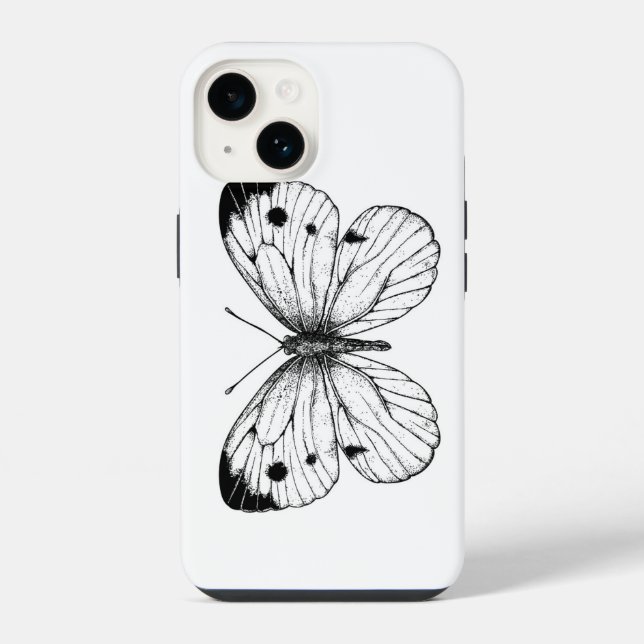 Coque iPhone Papillon du chou (Verso)
