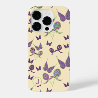 Coque Pour iPhone 14 Plus Papillon Joie sur Étui en Crème pour iPhone 14 Pro