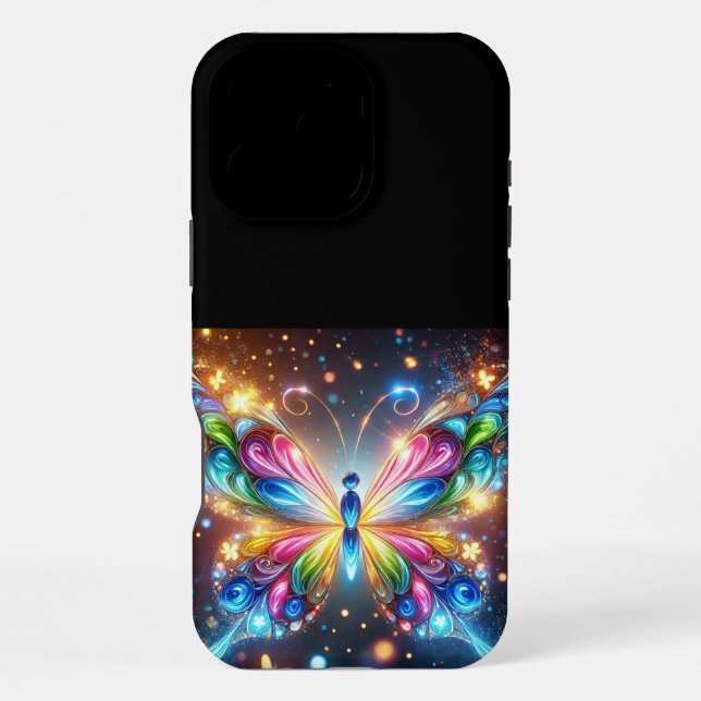 Coque iPhone Papillon Lumineux (Verso)