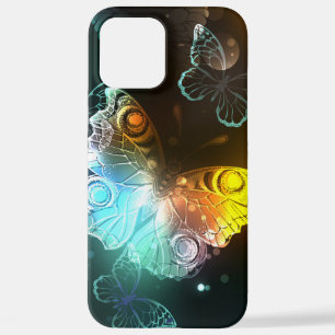 Coque iPhone 12 Pro Max Papillon lumineux et papillons de nuit