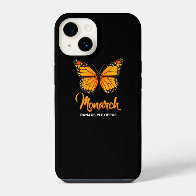 Coque iPhone Papillon monarque Danaus Plexippus (Verso)