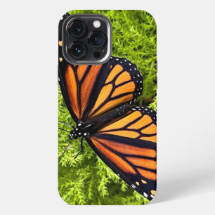 Etui iPhone 13 Pro Max Papillon monarque sur cyprès