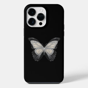 Coque Pour Pour iPhone 14 Pro Max Papillon noir paillettes girly