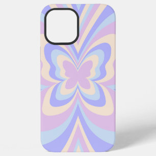 Coque iPhone 12 Pro Max Papillon Psychédélique Groovy Esthétique Pastel