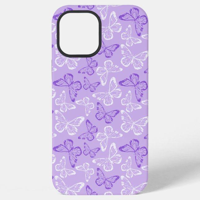 Coque iPhone Papillon Violet (Verso)
