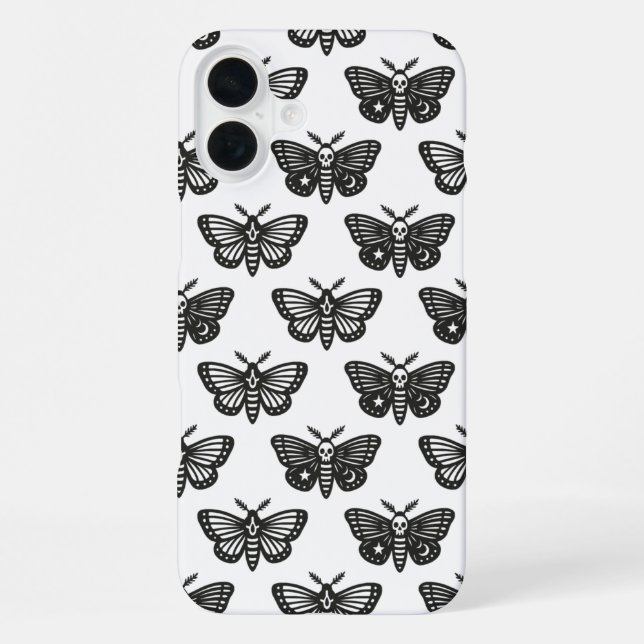 Coque iPhone Papillons de nuit (Verso)