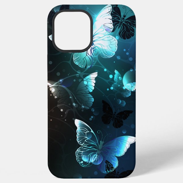 Coque iPhone Papillons de nuit à la menthe (Verso)