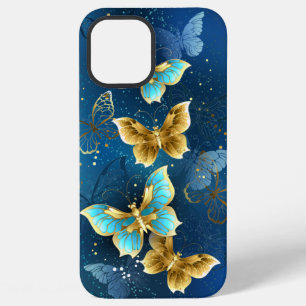Coque iPhone 12 Pro Max Papillons dorés