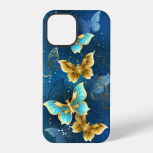 Coque iPhone 12 Pro Papillons dorés