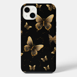Papillons dorés noirs