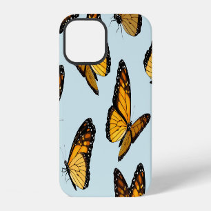 Coque iPhone 12 Papillons Monarch Colorés Illustration Vintage