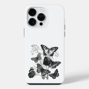 Coque Pour Pour iPhone 14 Pro Max Papillons noirs et blancs