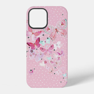 Coque iPhone 12 Papillons sur pois