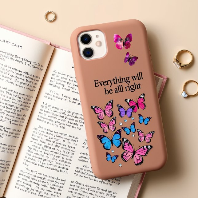 Coque iPhone Papillons Violets  (Créateur téléchargé)