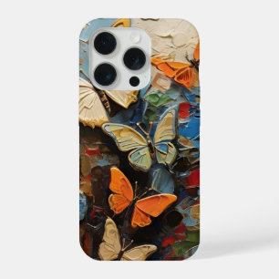 Coque iPhone 15 Pro Papillons volent parmi la peinture de la nature vi