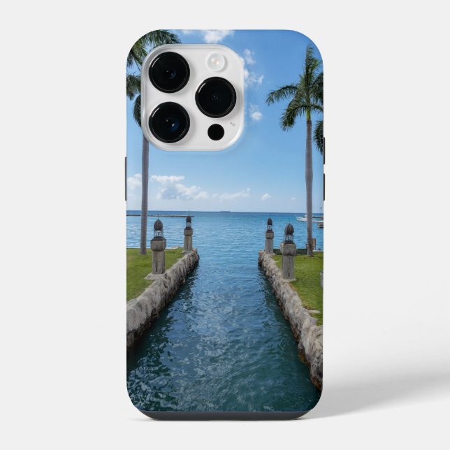 Coque iPhone Paradis tropical (Verso)