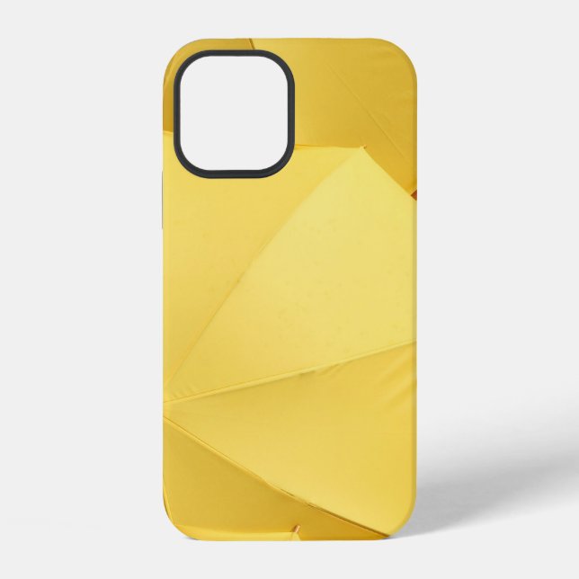 Coque iPhone Parapluie jaune (Verso)