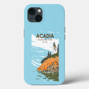 Etui iPhone 13 Parc national Acadia Maine Bar Harbour Vintage