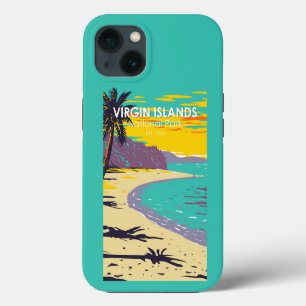 Etui iPhone 13 Parc national des Îles Vierges Trunk Bay Beach