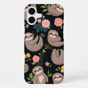 Coque iPhone 16 Plus Parcelles de sommeil et rêves floraux