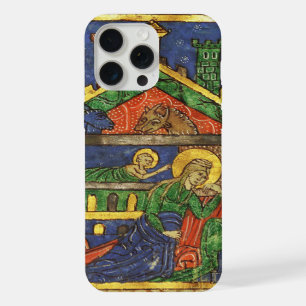COQUE iPhone 15 PRO MAX PARCHEMIN DE NOËL À LA NATIVITÉ ANTIQUE