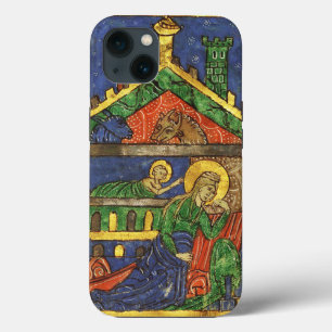 ETUI iPhone 13 PARCHEMIN DE NOËL ANCIEN NATIVITÉ