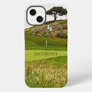 Etui iPhone 13 Parcours de golf Green Golfer Photographie ou votr