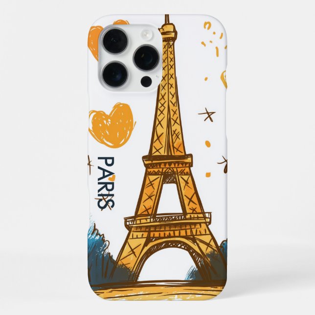 Coque iPhone Paris France (Verso)