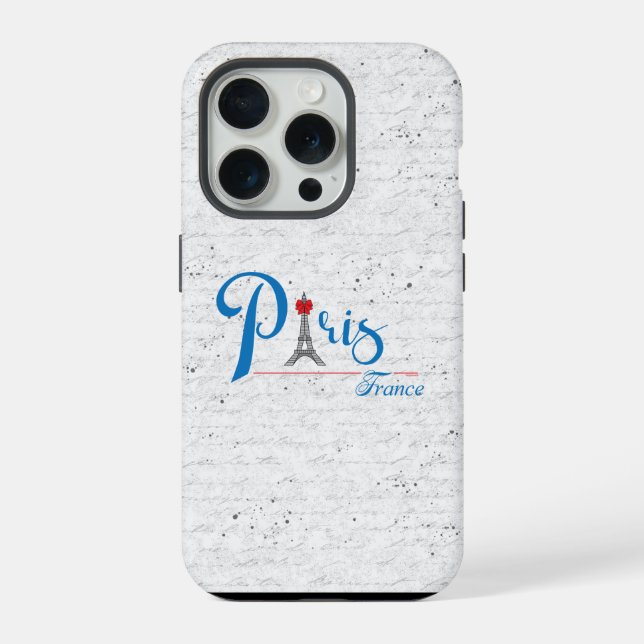 Coque iPhone Paris France Bow Chic Coque-Mate iPhone (Verso)