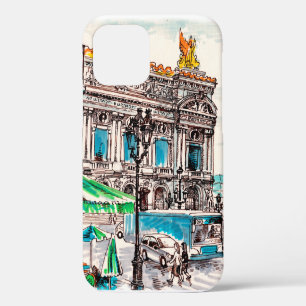 Coque iPhone 12  Paris vue rue sur le théâtre Café de Wicked pede