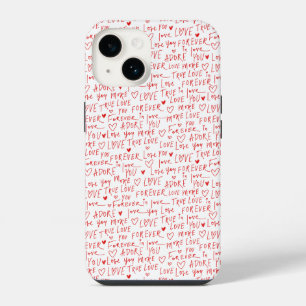 Coque Pour iPhone 14 Paroles romantiques de la Saint-Valentin
