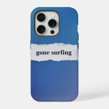 parti faire du surf, dans le bleu