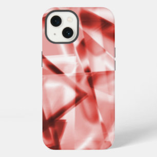 Etui iPhone 13 Partie de morceaux carrés d'acrylique, saumon à ro